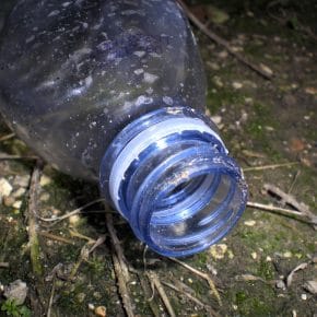 A plastic bottle that could be recycled.