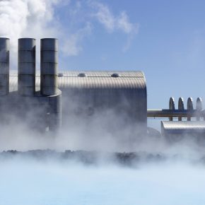 A geothermal power station.