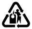 The glass recycling symbol.