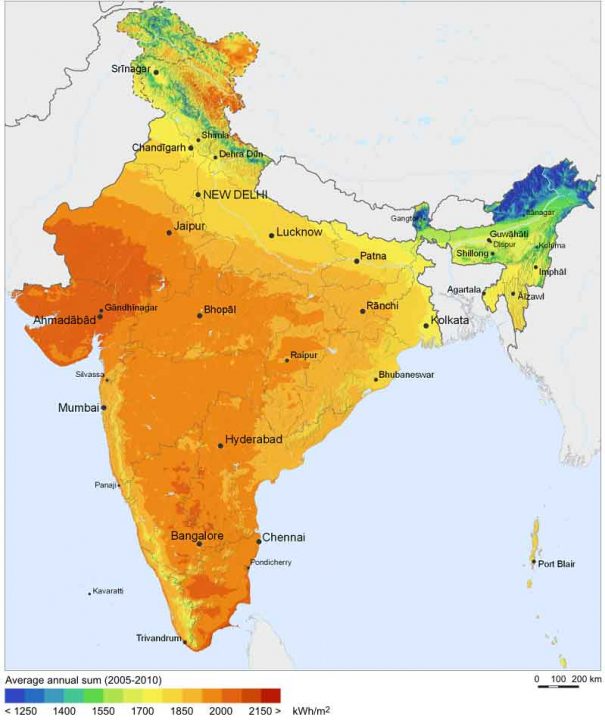 Solar Resource Map of India