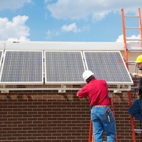 A solar energy installation.