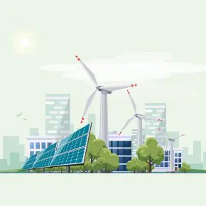 Some of the different types of renewable energy.