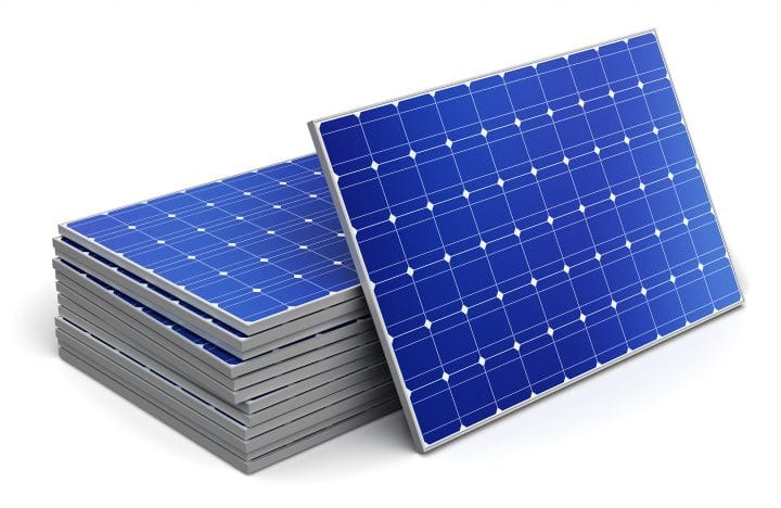 Solar photovoltaic panels.