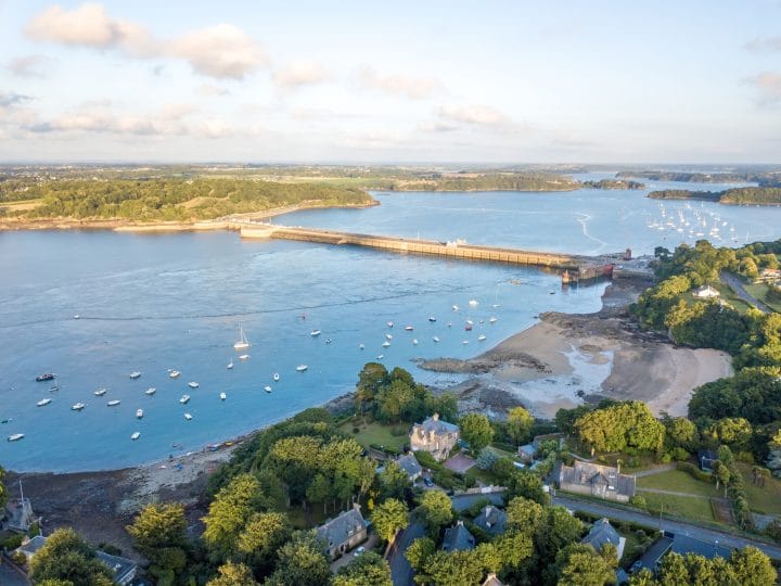 The La Rance Tidal Barrage in France.